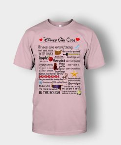 Disney-Princess-Girl-Code-Unisex-T-Shirt-Light-Pink