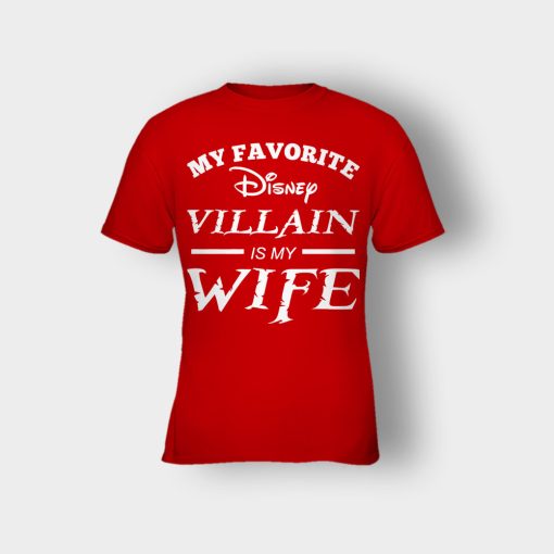 Disney-Villain-Is-My-Wife-Kids-T-Shirt-Red
