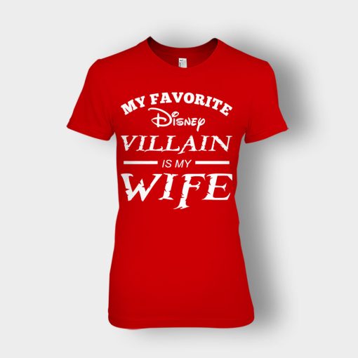 Disney-Villain-Is-My-Wife-Ladies-T-Shirt-Red