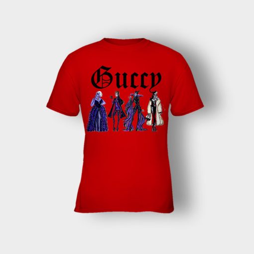 Disney-Villains-Gucci-Gang-Kids-T-Shirt-Red
