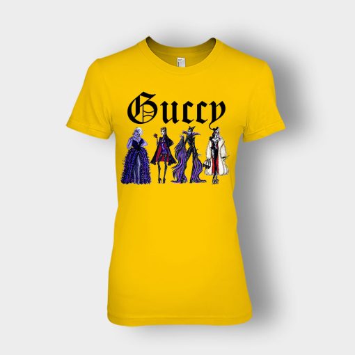Disney-Villains-Gucci-Gang-Ladies-T-Shirt-Gold