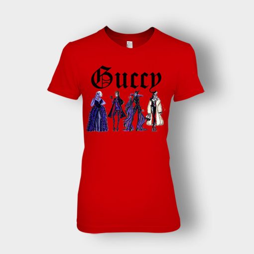 Disney-Villains-Gucci-Gang-Ladies-T-Shirt-Red