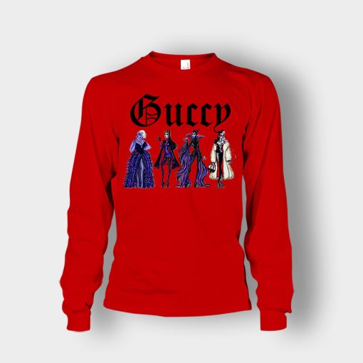 Disney-Villains-Gucci-Gang-Unisex-Long-Sleeve-Red