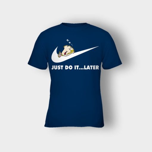 Do-It-Later-Disney-Beauty-And-The-Beast-Kids-T-Shirt-Navy