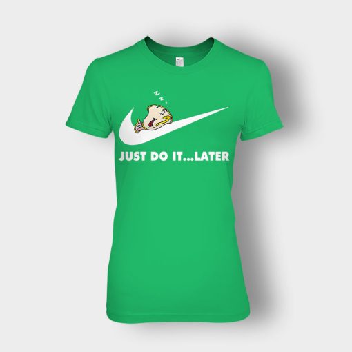 Do-It-Later-Disney-Beauty-And-The-Beast-Ladies-T-Shirt-Irish-Green