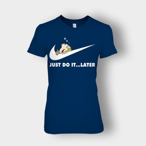 Do-It-Later-Disney-Beauty-And-The-Beast-Ladies-T-Shirt-Navy