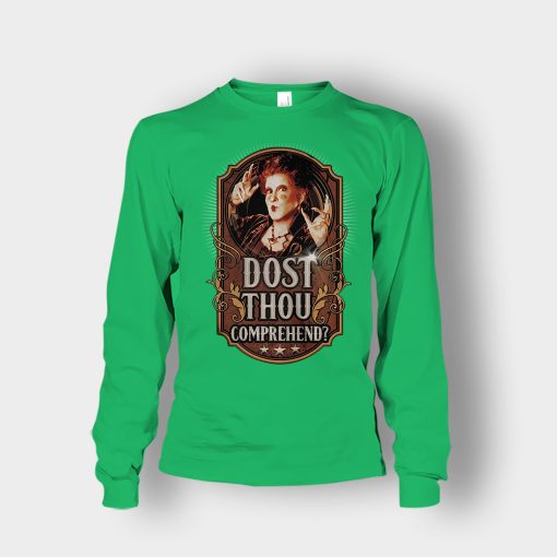 Dost-Thou-Comprehend-Disney-Hocus-Pocus-Unisex-Long-Sleeve-Irish-Green