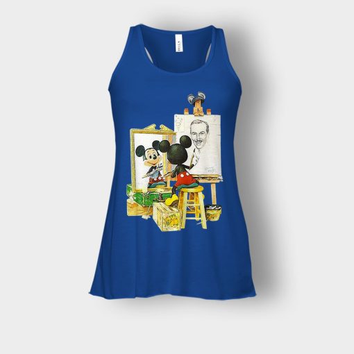 Drawing-Walt-Disney-Mickey-Inspired-Bella-Womens-Flowy-Tank-Royal