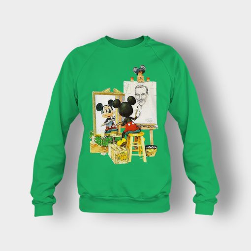 Drawing-Walt-Disney-Mickey-Inspired-Crewneck-Sweatshirt-Irish-Green