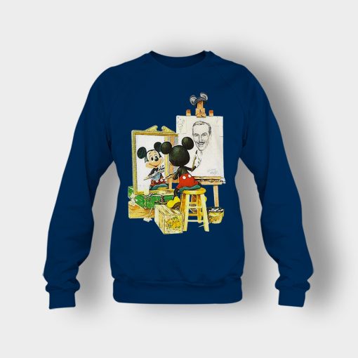 Drawing-Walt-Disney-Mickey-Inspired-Crewneck-Sweatshirt-Navy