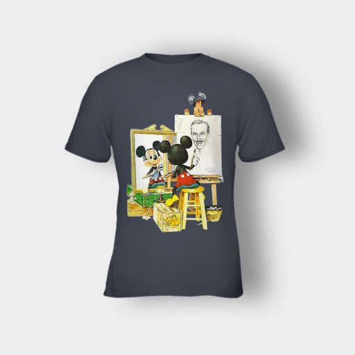 Drawing-Walt-Disney-Mickey-Inspired-Kids-T-Shirt-Dark-Heather