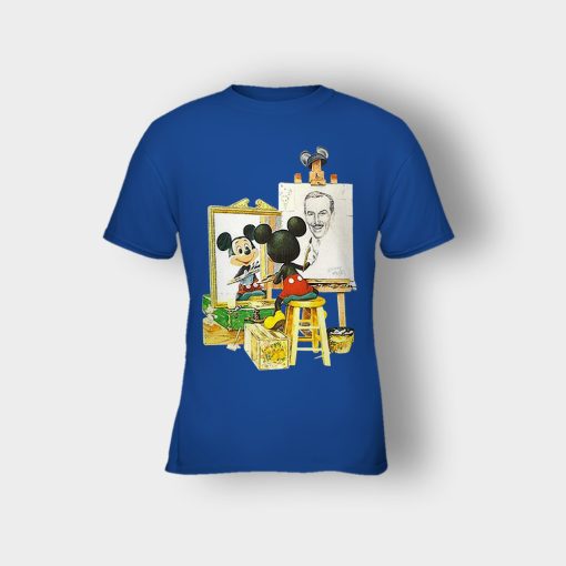Drawing-Walt-Disney-Mickey-Inspired-Kids-T-Shirt-Royal