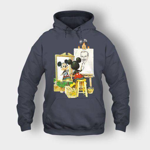 Drawing-Walt-Disney-Mickey-Inspired-Unisex-Hoodie-Dark-Heather