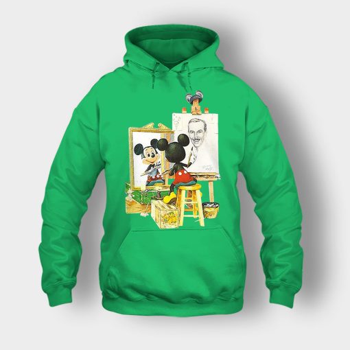 Drawing-Walt-Disney-Mickey-Inspired-Unisex-Hoodie-Irish-Green