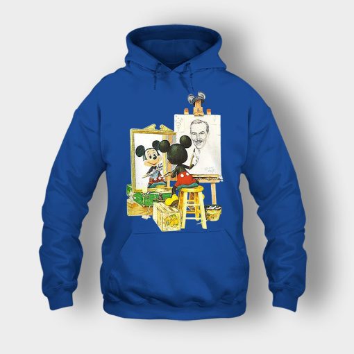 Drawing-Walt-Disney-Mickey-Inspired-Unisex-Hoodie-Royal