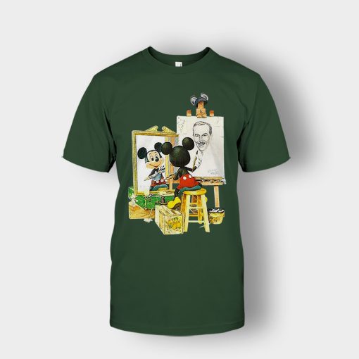 Drawing-Walt-Disney-Mickey-Inspired-Unisex-T-Shirt-Forest