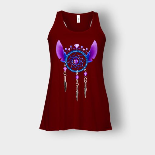 Dreamcatcher-Disney-Lilo-And-Stitch-Bella-Womens-Flowy-Tank-Maroon