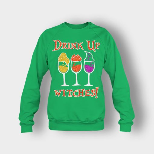 Drink-Up-Witches-Hocus-Pocus-Glitter-Crewneck-Sweatshirt-Irish-Green