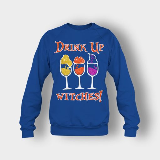 Drink-Up-Witches-Hocus-Pocus-Glitter-Crewneck-Sweatshirt-Royal