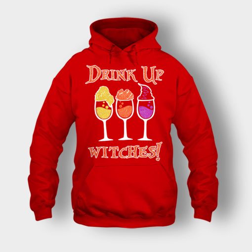 Drink-Up-Witches-Hocus-Pocus-Glitter-Unisex-Hoodie-Red