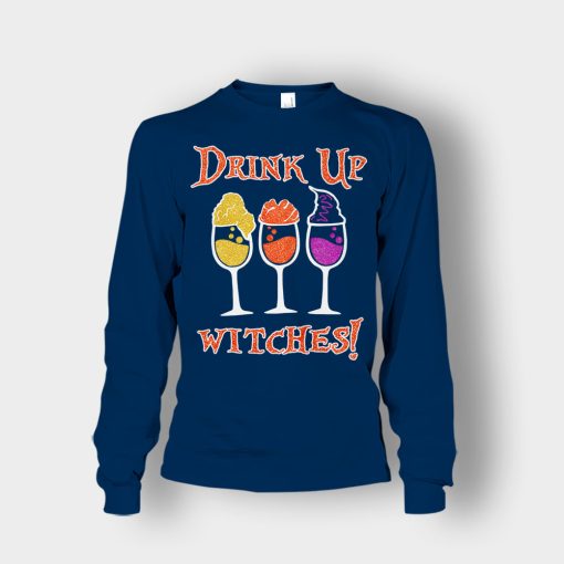 Drink-Up-Witches-Hocus-Pocus-Glitter-Unisex-Long-Sleeve-Navy