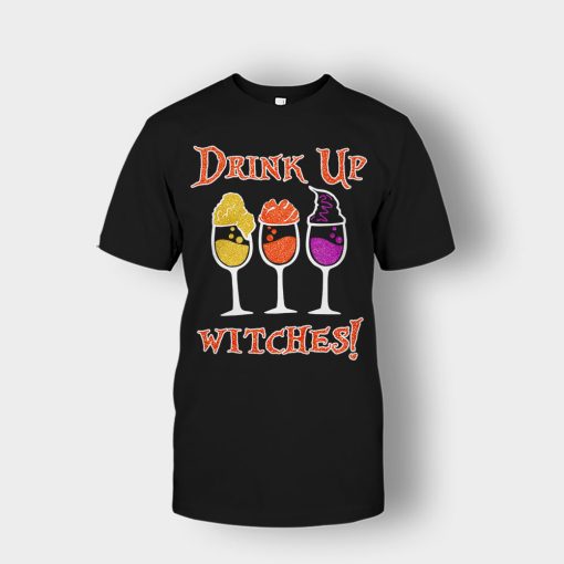 Drink-Up-Witches-Hocus-Pocus-Glitter-Unisex-T-Shirt-Black