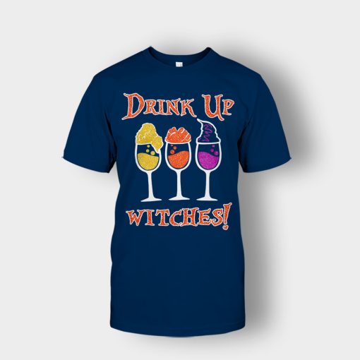Drink-Up-Witches-Hocus-Pocus-Glitter-Unisex-T-Shirt-Navy