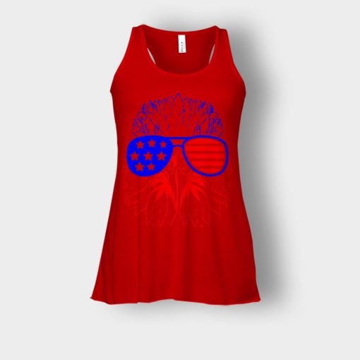 Eagle-American-Flag-4th-Of-July-Independence-Day-Patriot-Bella-Womens-Flowy-Tank-Red