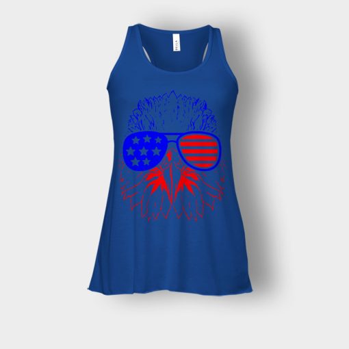 Eagle-American-Flag-4th-Of-July-Independence-Day-Patriot-Bella-Womens-Flowy-Tank-Royal