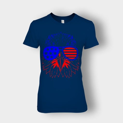 Eagle-American-Flag-4th-Of-July-Independence-Day-Patriot-Ladies-T-Shirt-Navy