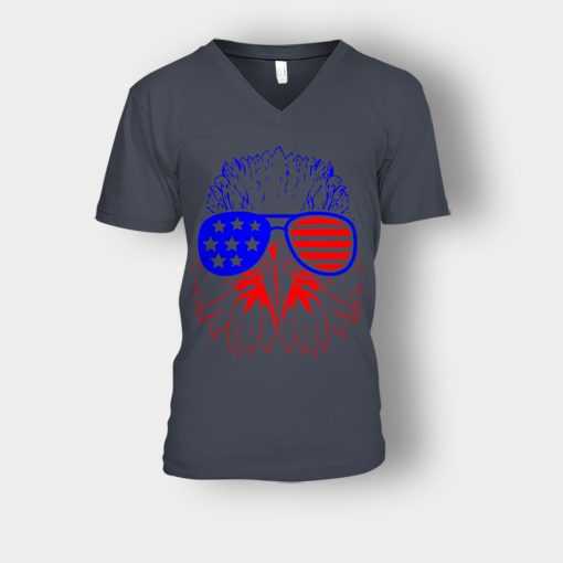 Eagle-American-Flag-4th-Of-July-Independence-Day-Patriot-Unisex-V-Neck-T-Shirt-Dark-Heather