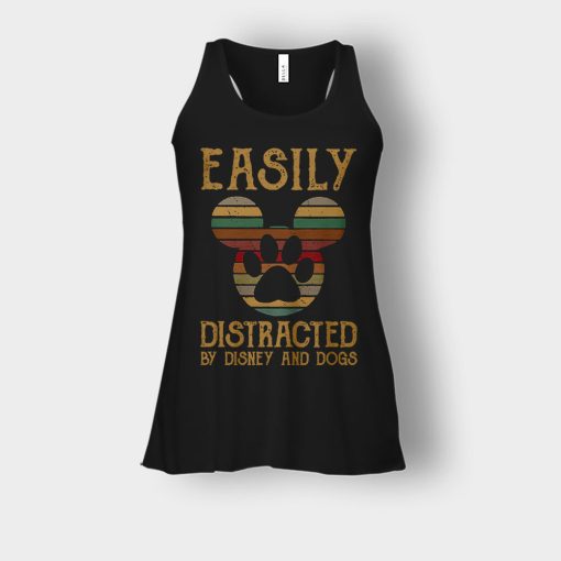 Easily-Distracted-By-Dogs-And-Disney-Mickey-Inspired-Bella-Womens-Flowy-Tank-Black