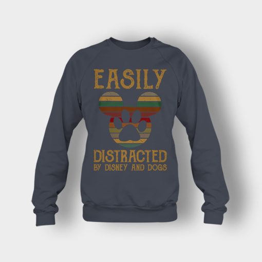 Easily-Distracted-By-Dogs-And-Disney-Mickey-Inspired-Crewneck-Sweatshirt-Dark-Heather