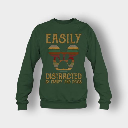 Easily-Distracted-By-Dogs-And-Disney-Mickey-Inspired-Crewneck-Sweatshirt-Forest