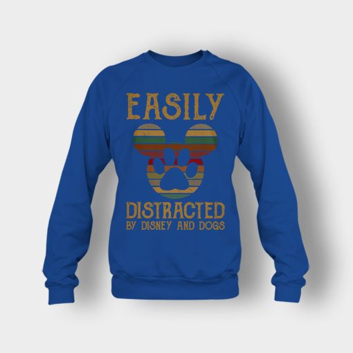 Easily-Distracted-By-Dogs-And-Disney-Mickey-Inspired-Crewneck-Sweatshirt-Royal