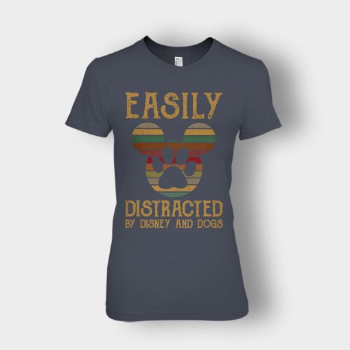 Easily-Distracted-By-Dogs-And-Disney-Mickey-Inspired-Ladies-T-Shirt-Dark-Heather