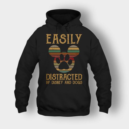 Easily-Distracted-By-Dogs-And-Disney-Mickey-Inspired-Unisex-Hoodie-Black