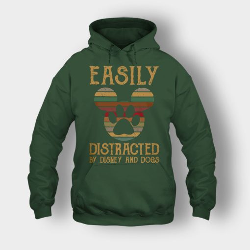 Easily-Distracted-By-Dogs-And-Disney-Mickey-Inspired-Unisex-Hoodie-Forest