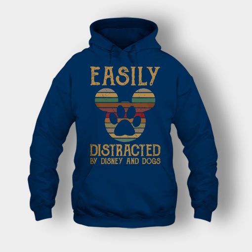 Easily-Distracted-By-Dogs-And-Disney-Mickey-Inspired-Unisex-Hoodie-Navy