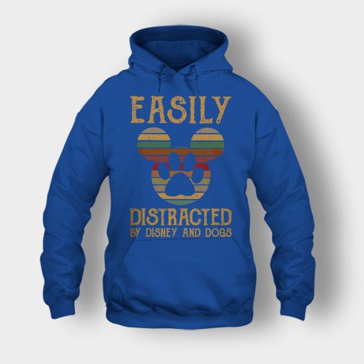 Easily-Distracted-By-Dogs-And-Disney-Mickey-Inspired-Unisex-Hoodie-Royal