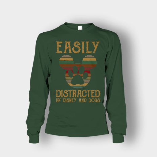 Easily-Distracted-By-Dogs-And-Disney-Mickey-Inspired-Unisex-Long-Sleeve-Forest