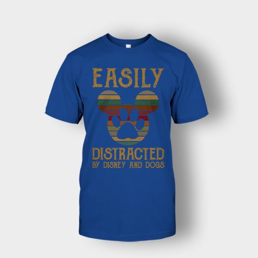 Easily-Distracted-By-Dogs-And-Disney-Mickey-Inspired-Unisex-T-Shirt-Royal