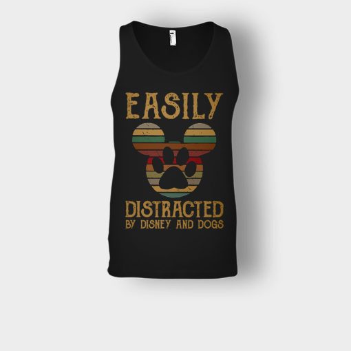 Easily-Distracted-By-Dogs-And-Disney-Mickey-Inspired-Unisex-Tank-Top-Black