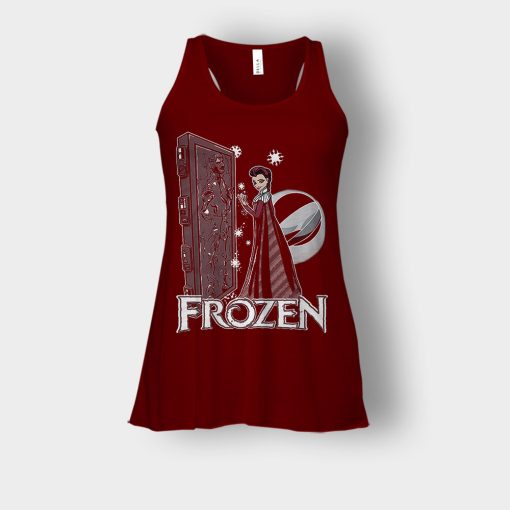 Elsa-Princess-Carbon-Disney-Frozen-Inspired-Bella-Womens-Flowy-Tank-Maroon