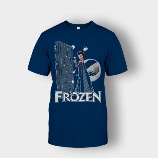 Elsa-Princess-Carbon-Disney-Frozen-Inspired-Unisex-T-Shirt-Navy