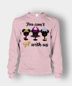 Epcot-Food-Wine-Festival-Villains-Mean-Girls-You-Cant-Sip-With-Us-Wine-Glass-Unisex-Long-Sleeve-Light-Pink