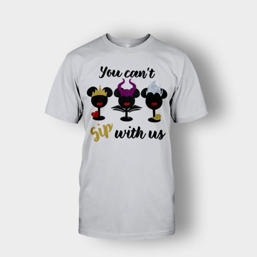 Epcot-Food-Wine-Festival-Villains-Mean-Girls-You-Cant-Sip-With-Us-Wine-Glass-Unisex-T-Shirt-Ash