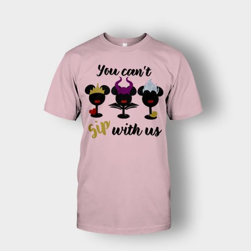 Epcot-Food-Wine-Festival-Villains-Mean-Girls-You-Cant-Sip-With-Us-Wine-Glass-Unisex-T-Shirt-Light-Pink