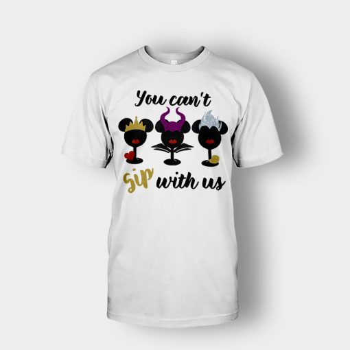 Epcot-Food-Wine-Festival-Villains-Mean-Girls-You-Cant-Sip-With-Us-Wine-Glass-Unisex-T-Shirt-White