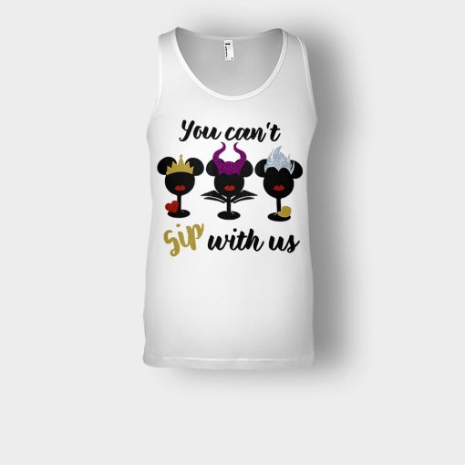 Epcot-Food-Wine-Festival-Villains-Mean-Girls-You-Cant-Sip-With-Us-Wine-Glass-Unisex-Tank-Top-White